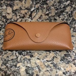 RAYBAN Brown Leather Case